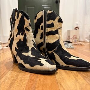 Idyllwind Black and Cream Ankle Boots